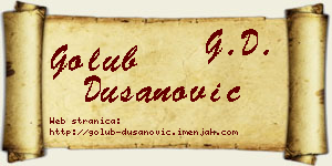 Golub Dušanović vizit kartica